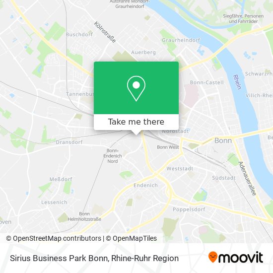 Sirius Business Park Bonn map