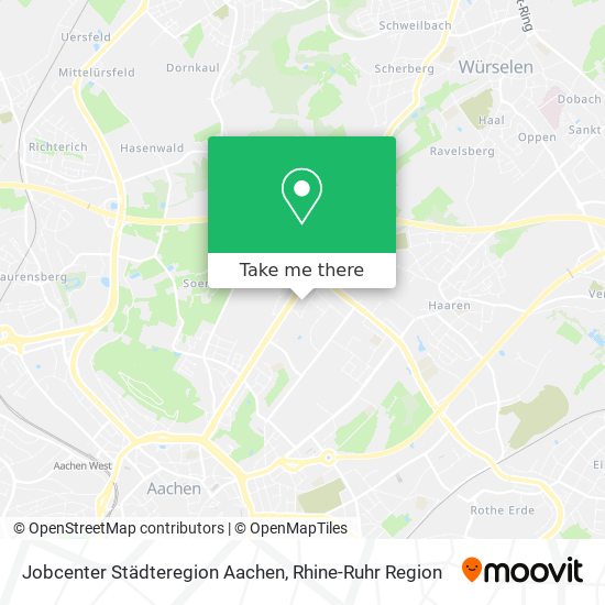 Jobcenter Städteregion Aachen map