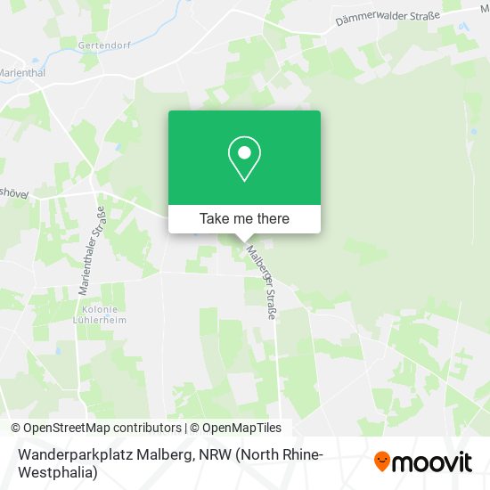 Wanderparkplatz Malberg map