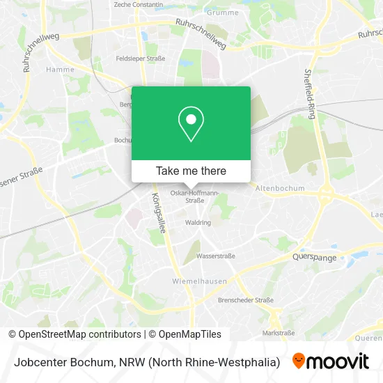 Карта Jobcenter Bochum