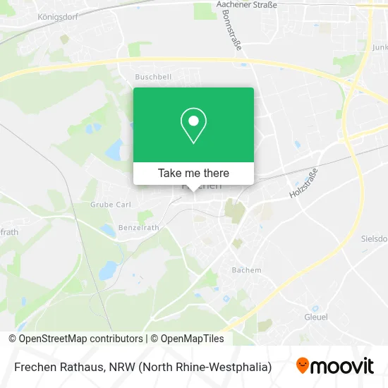 Frechen Rathaus map
