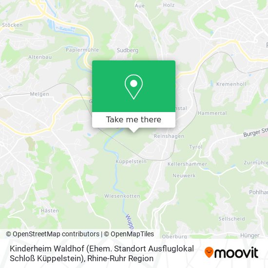 Kinderheim Waldhof (Ehem. Standort Ausfluglokal Schloß Küppelstein) map