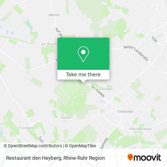 Restaurant den Heyberg map