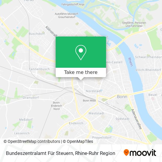 Bundeszentralamt Für Steuern map