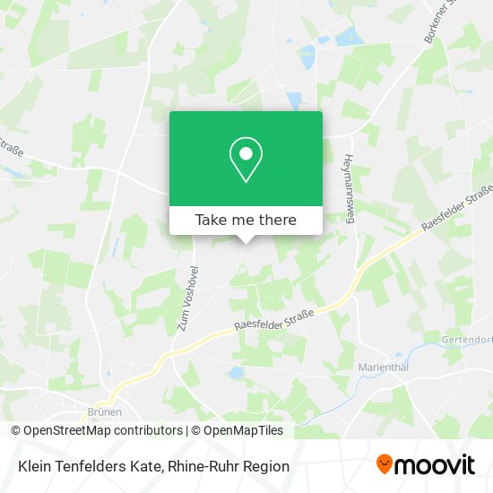 Klein Tenfelders Kate map