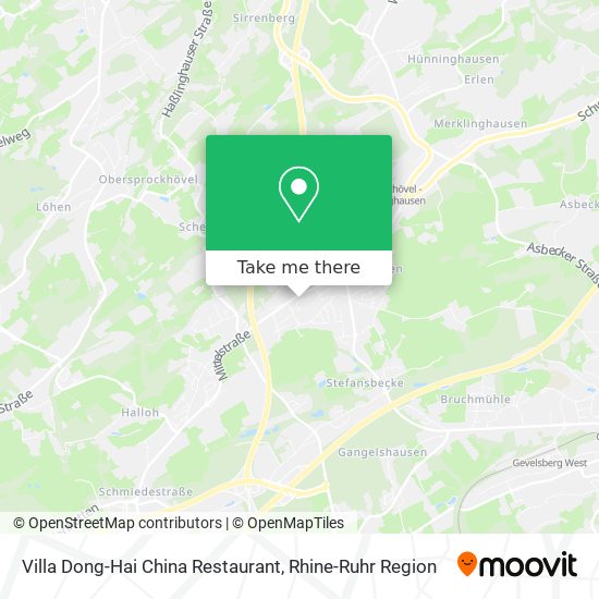 Villa Dong-Hai China Restaurant map