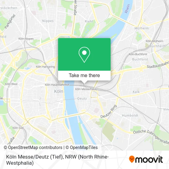 Köln Messe/Deutz (Tief) map