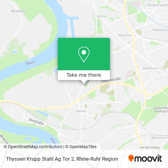 Thyssen Krupp Stahl Ag Tor 2 map