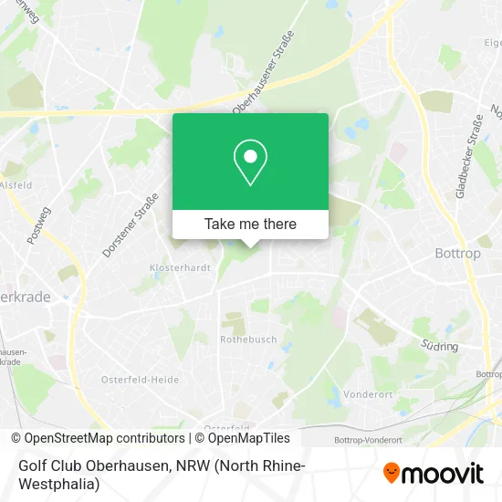 Golf Club Oberhausen map