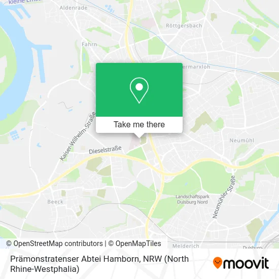 Карта Prämonstratenser Abtei Hamborn