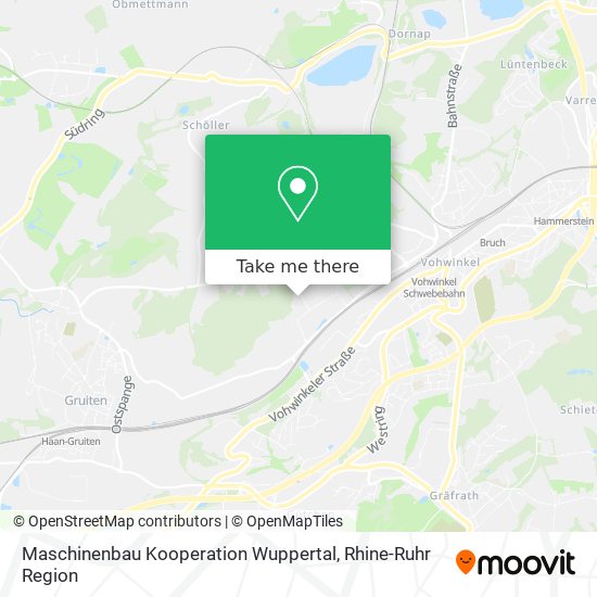 Карта Maschinenbau Kooperation Wuppertal