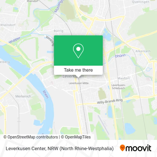 Leverkusen Mitte map