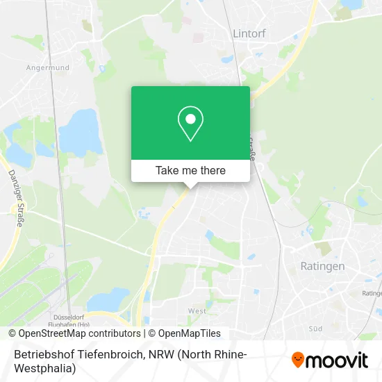 Betriebshof Tiefenbroich map
