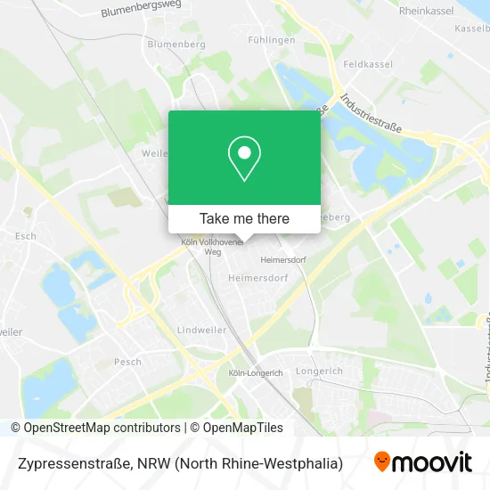 Карта Zypressenstraße