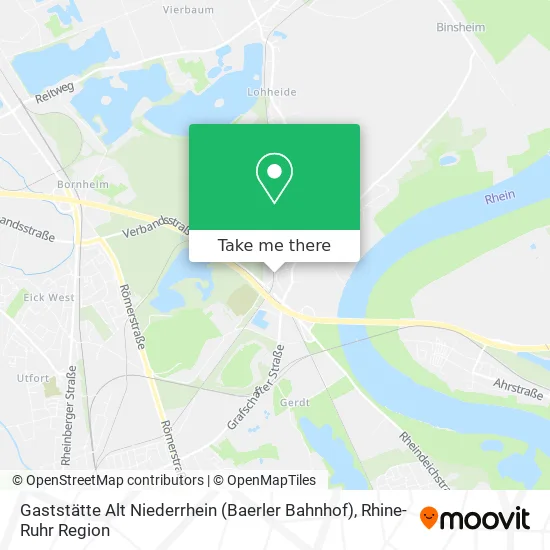 Карта Gaststätte Alt Niederrhein (Baerler Bahnhof)