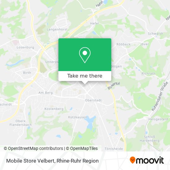 Mobile Store Velbert map