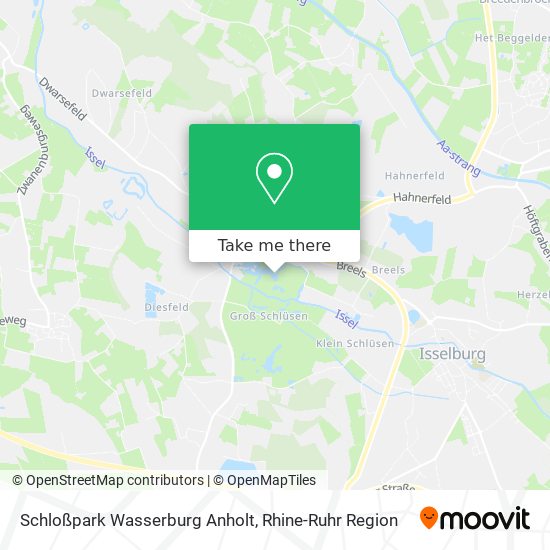 Schloßpark Wasserburg Anholt map