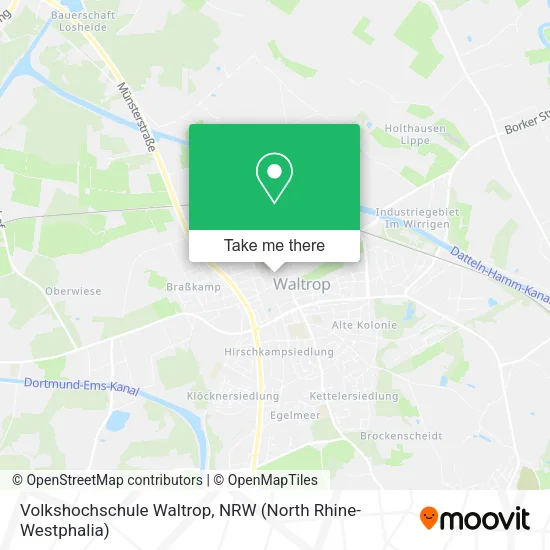 Карта Volkshochschule Waltrop