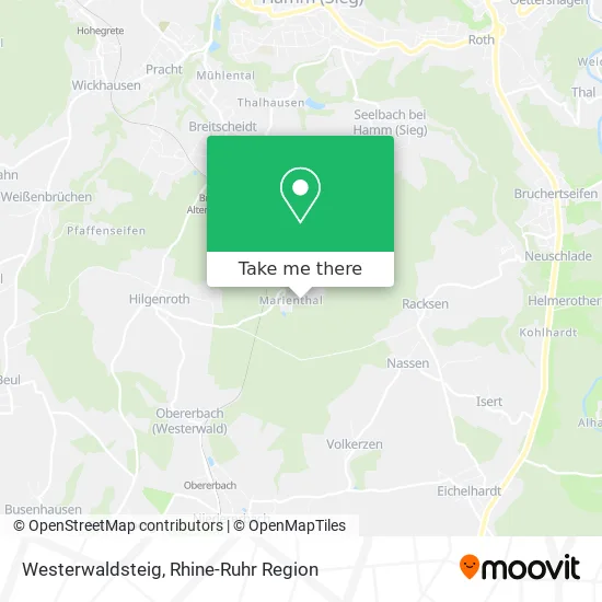 Карта Westerwaldsteig