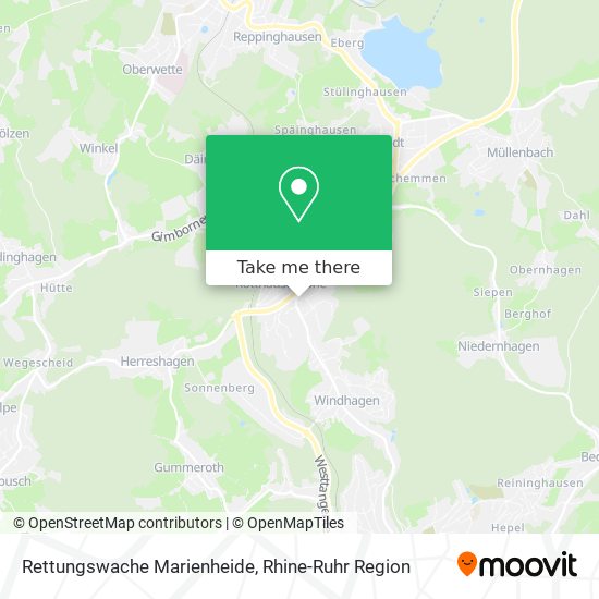 Rettungswache Marienheide map