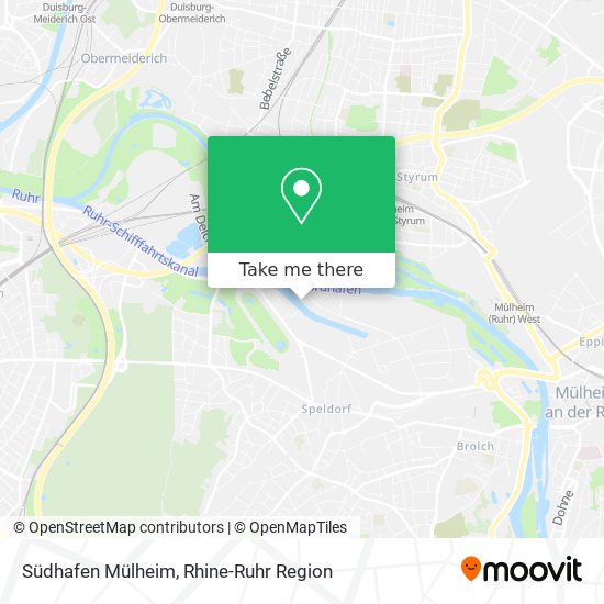Südhafen Mülheim map