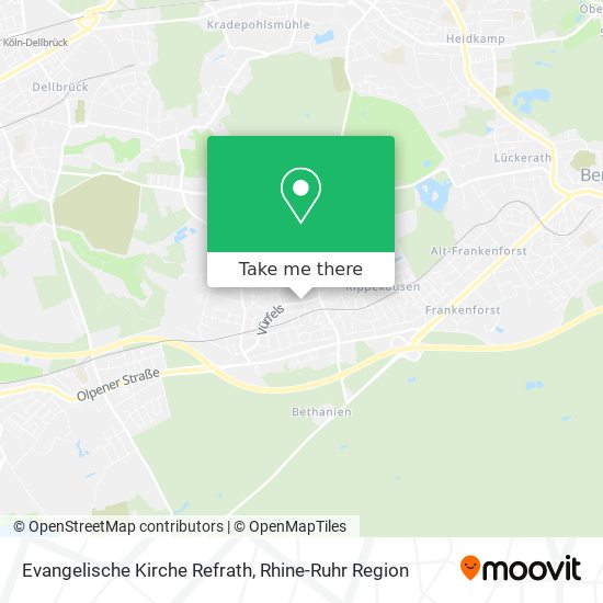 Evangelische Kirche Refrath map