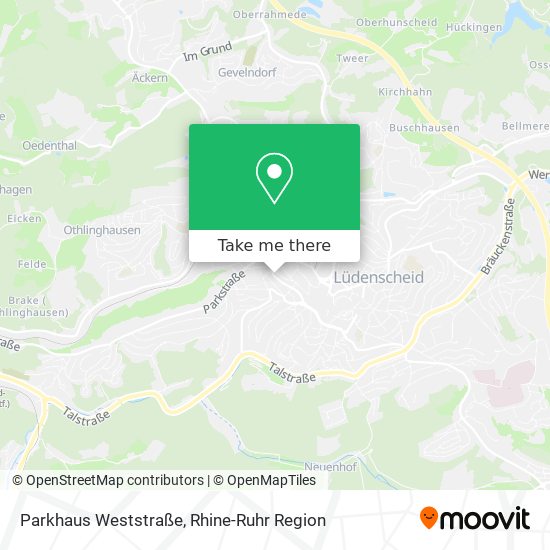 Parkhaus Weststraße map