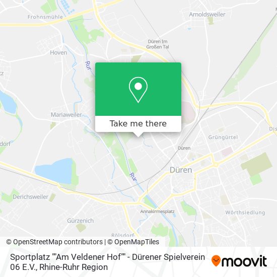 Sportplatz ""Am Veldener Hof"" - Dürener Spielverein 06 E.V. map