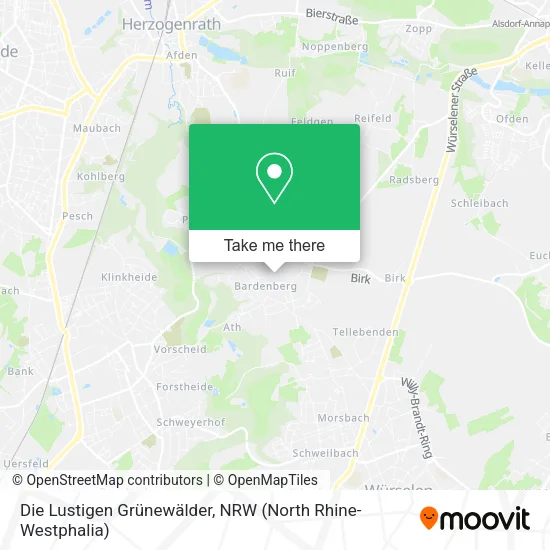 Карта Die Lustigen Grünewälder