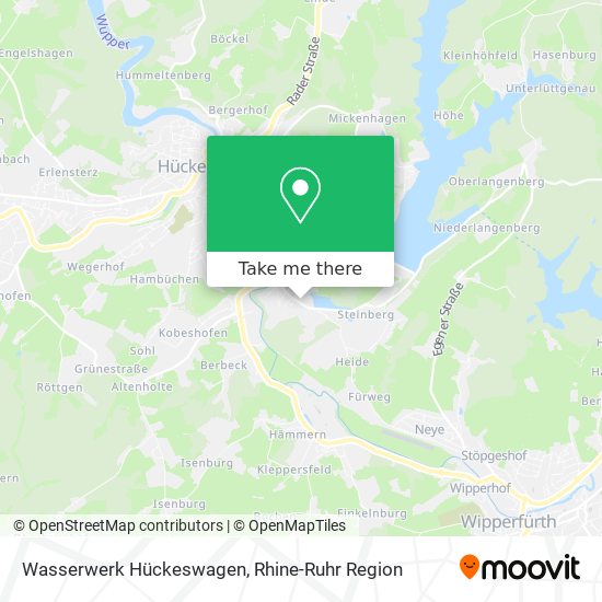 Wasserwerk Hückeswagen map
