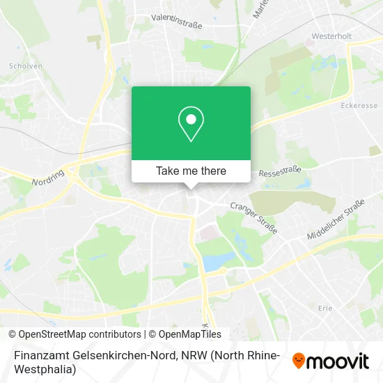 Карта Finanzamt Gelsenkirchen-Nord