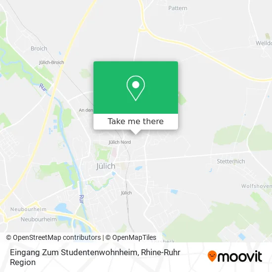 Карта Eingang Zum Studentenwohnheim
