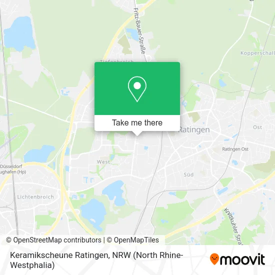 Карта Keramikscheune Ratingen
