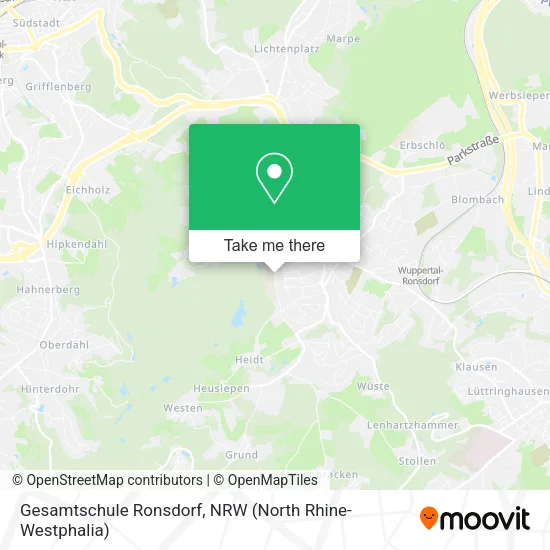 Карта Gesamtschule Ronsdorf