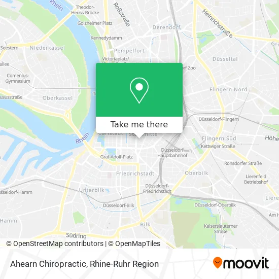 Ahearn Chiropractic map