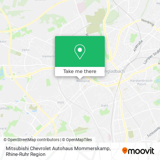 Mitsubishi Chevrolet Autohaus Mommerskamp map