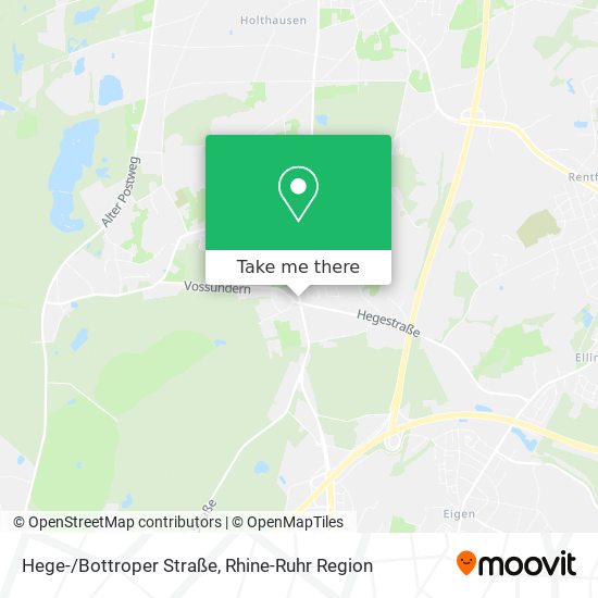 Hege-/Bottroper Straße map