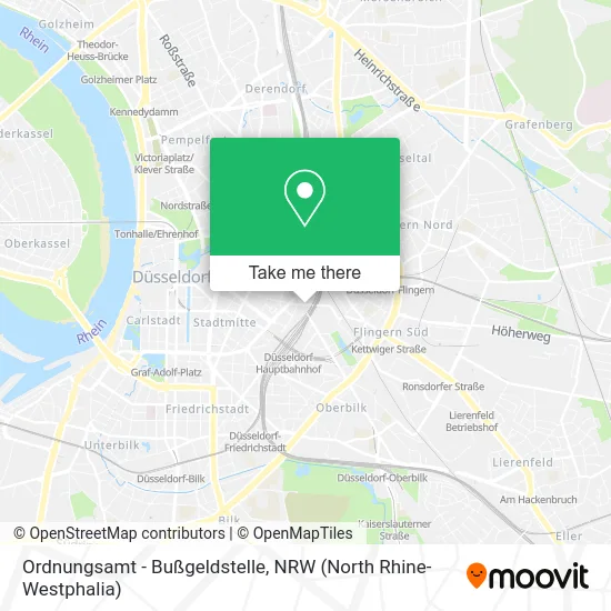 Карта Ordnungsamt - Bußgeldstelle