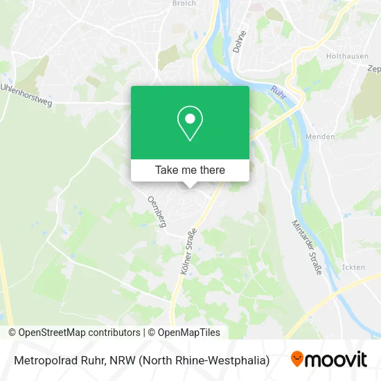 Карта Metropolrad Ruhr