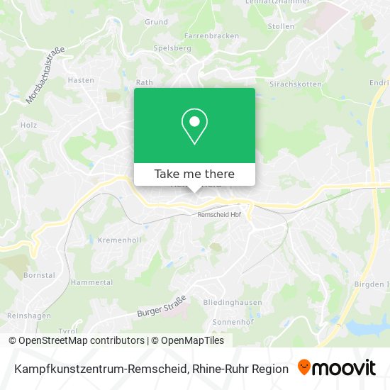 Карта Kampfkunstzentrum-Remscheid