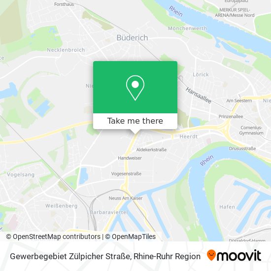 Gewerbegebiet Zülpicher Straße map