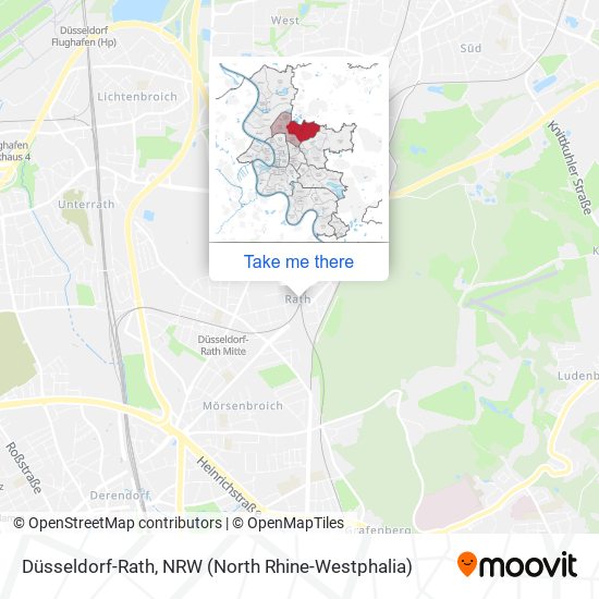 Düsseldorf-Rath map