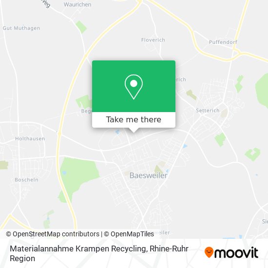 Materialannahme Krampen Recycling map