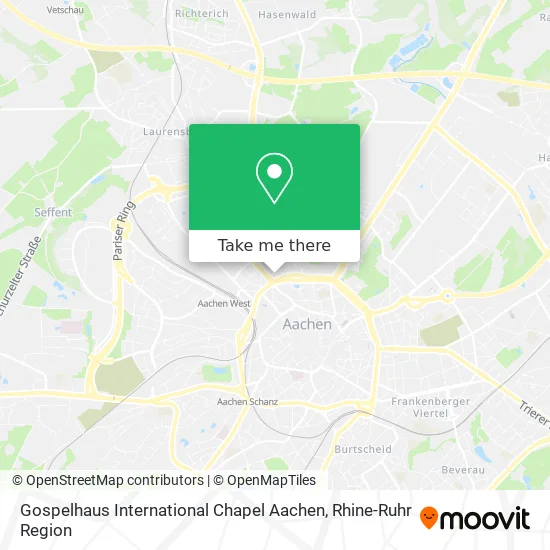 Gospelhaus International Chapel Aachen map