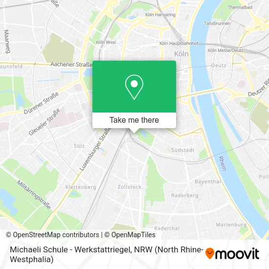 Карта Michaeli Schule - Werkstattriegel