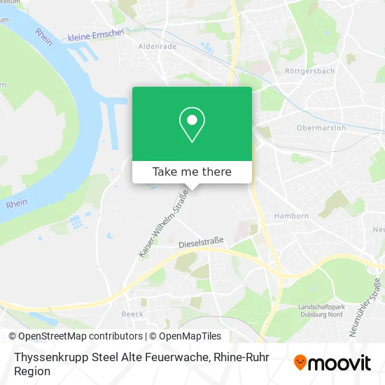 Карта Thyssenkrupp Steel Alte Feuerwache