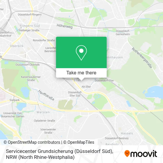 Servicecenter Grundsicherung (Düsseldorf Süd) map