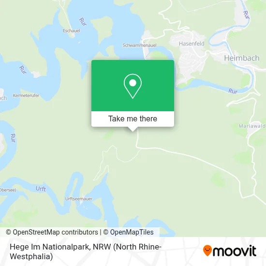 Hege Im Nationalpark map