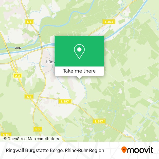 Карта Ringwall Burgstätte Berge