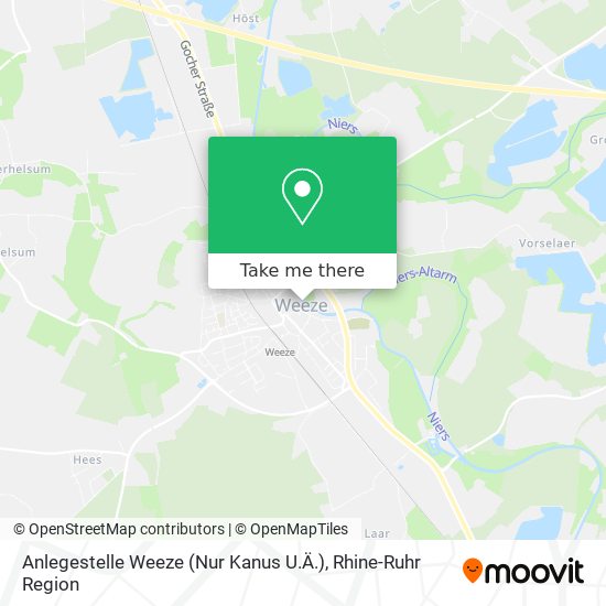 Anlegestelle Weeze (Nur Kanus U.Ä.) map